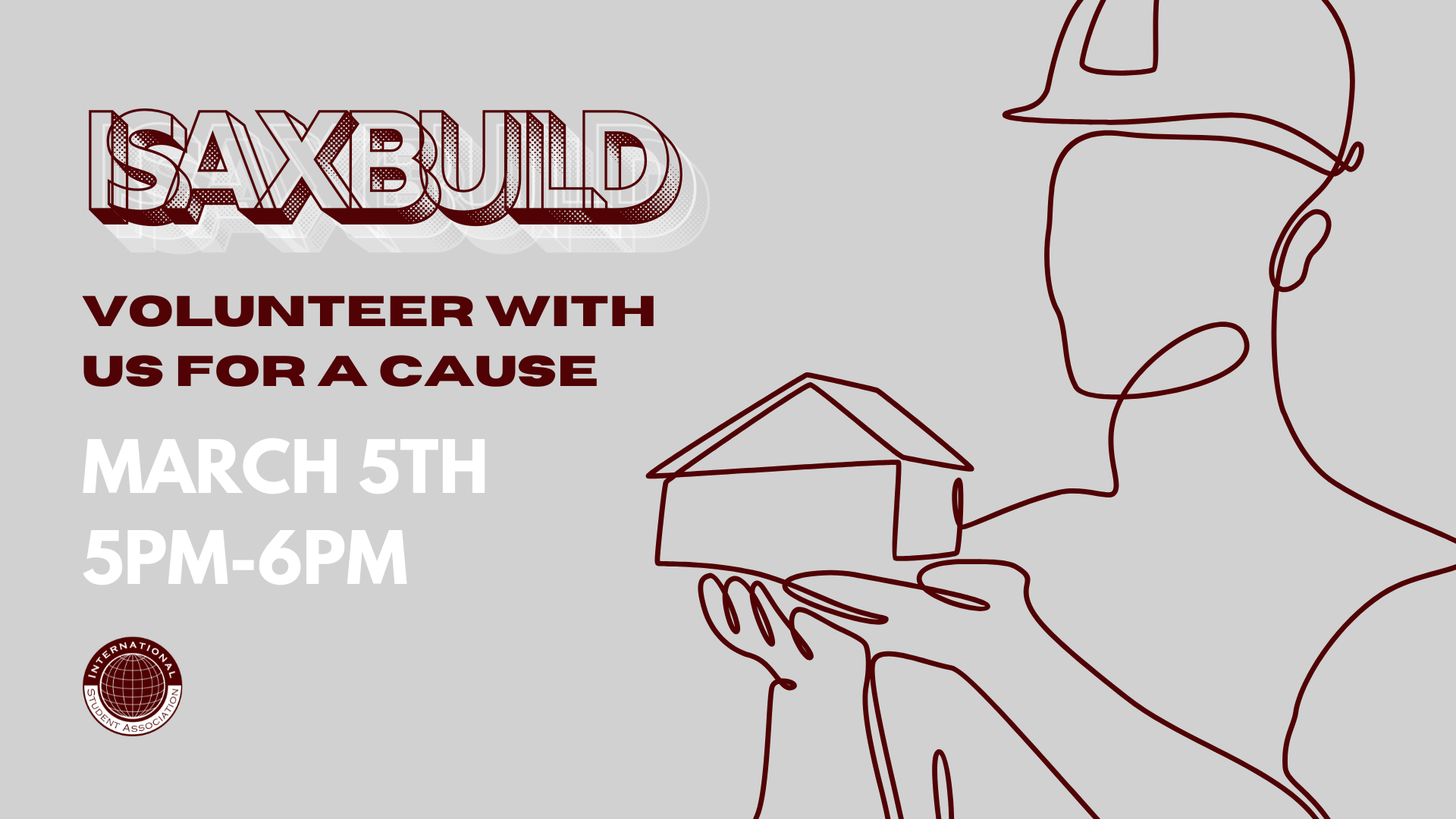 Volunteer with BUILD on March 5th from 5pm to 6pm